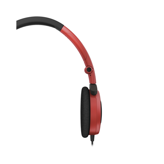 Y 30 - Red - Stylish, uncomplicated, foldable headphones with 1 button universal remote/mic - Detailshot 2