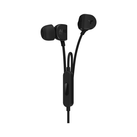 Y20U - Black - Signature AKG in-ear stereo headphone that takes your calls - Hero