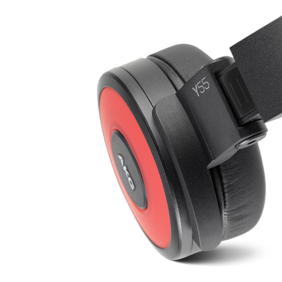 Y55 - Red - High-performance DJ headphones with in-line microphone and remote - Detailshot 2